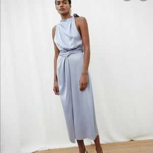 NWT NANUSHKA BLUE SATIN DRESS